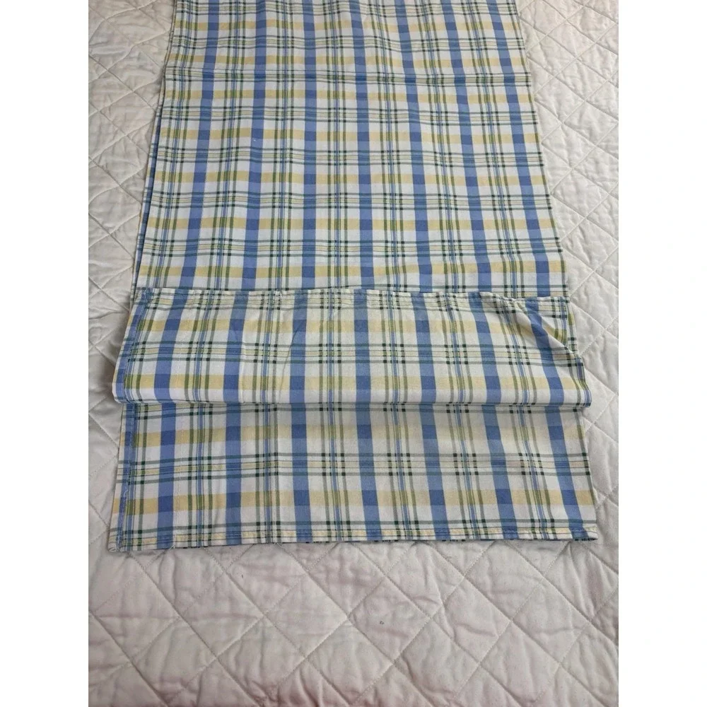 Waverly‎ Window Valances Blue Yellow Plaid 73